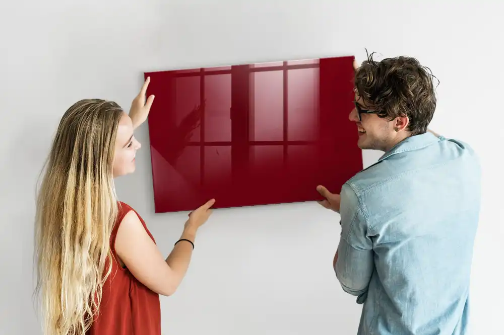 Tableau magnétique avec feutre bordeaux