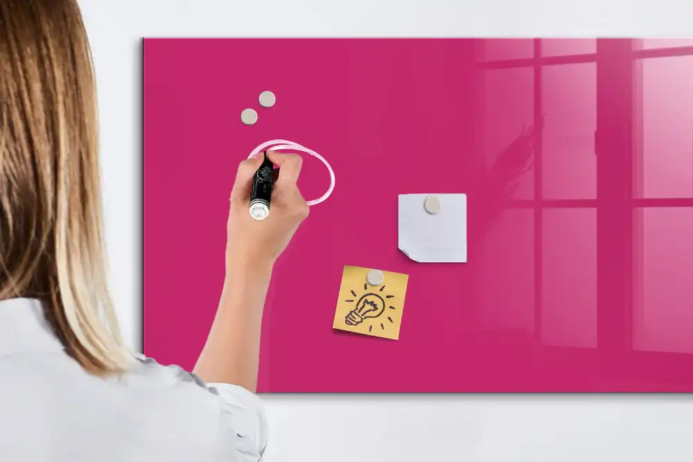 Tableau magnétique pour dessin rose intense