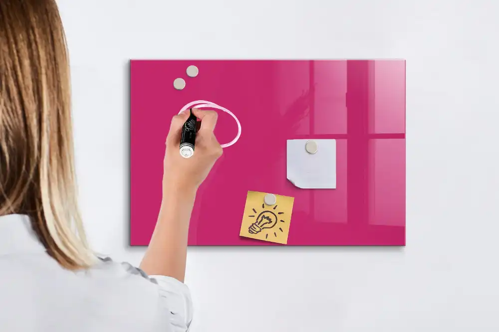 Tableau magnétique pour dessin rose intense