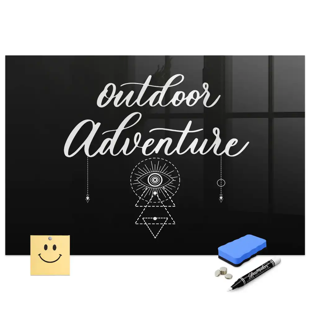 Tableau magnétique pour dessin motif expédition en montagne