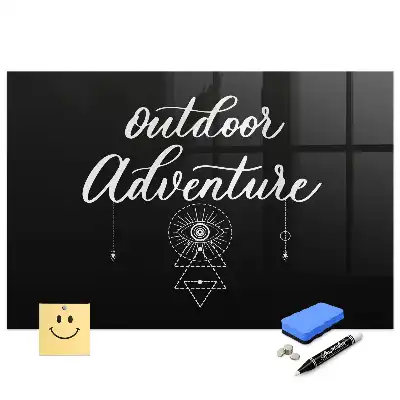 Tableau magnétique pour dessin motif expédition en montagne