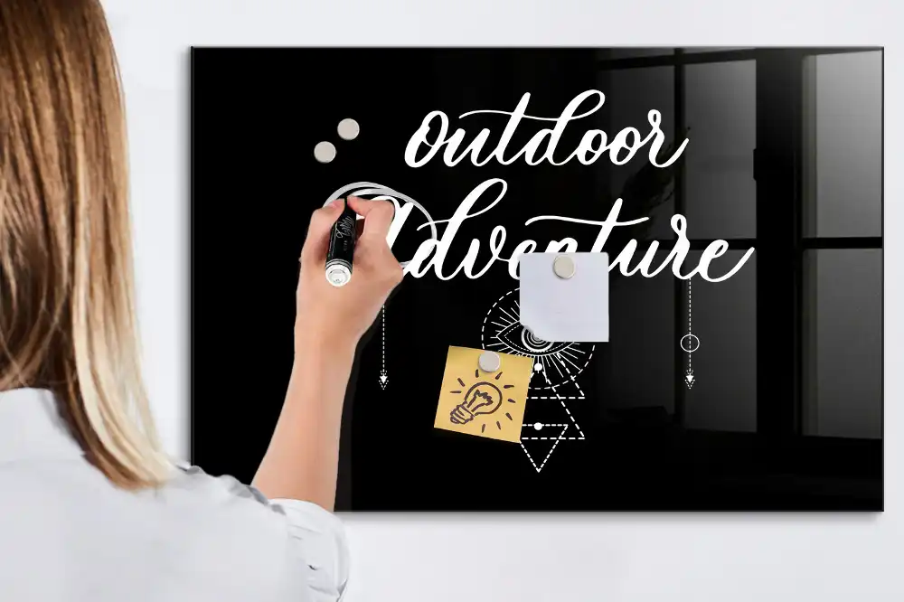 Tableau magnétique pour dessin motif expédition en montagne