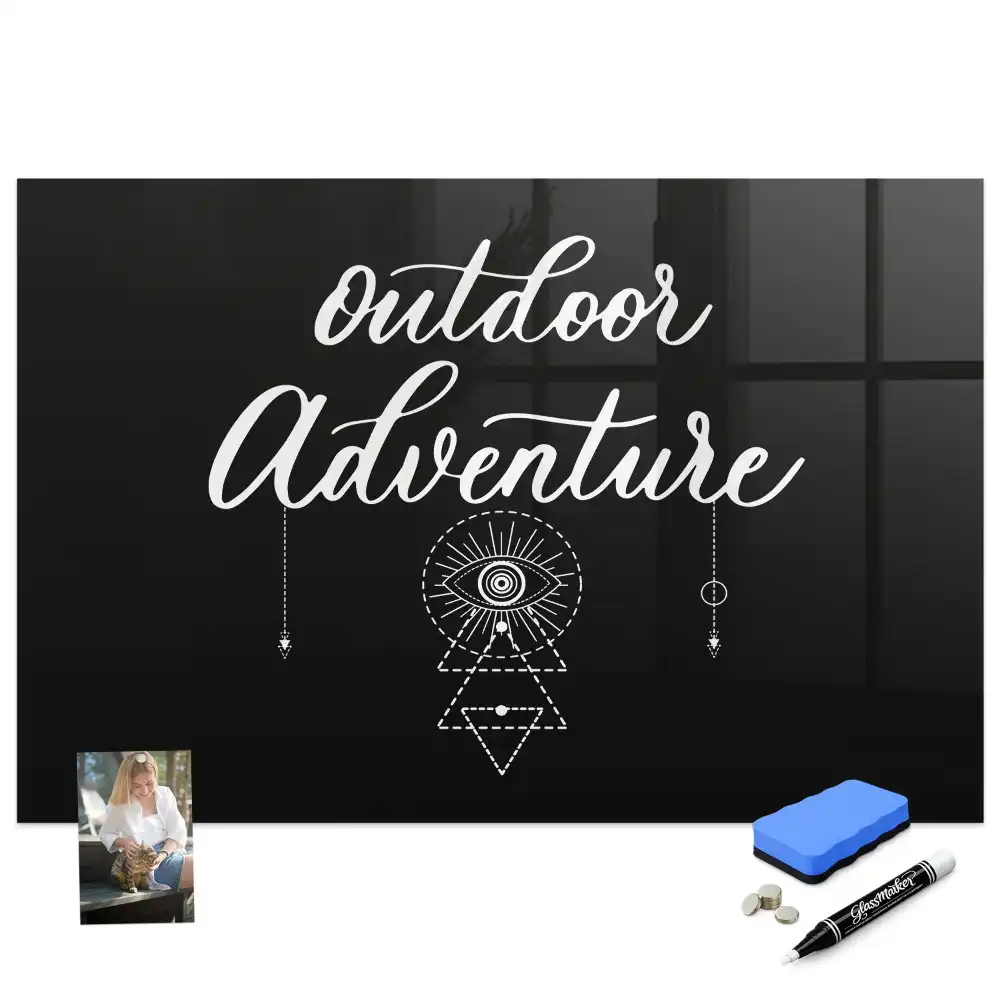 Tableau magnétique pour dessin motif expédition en montagne