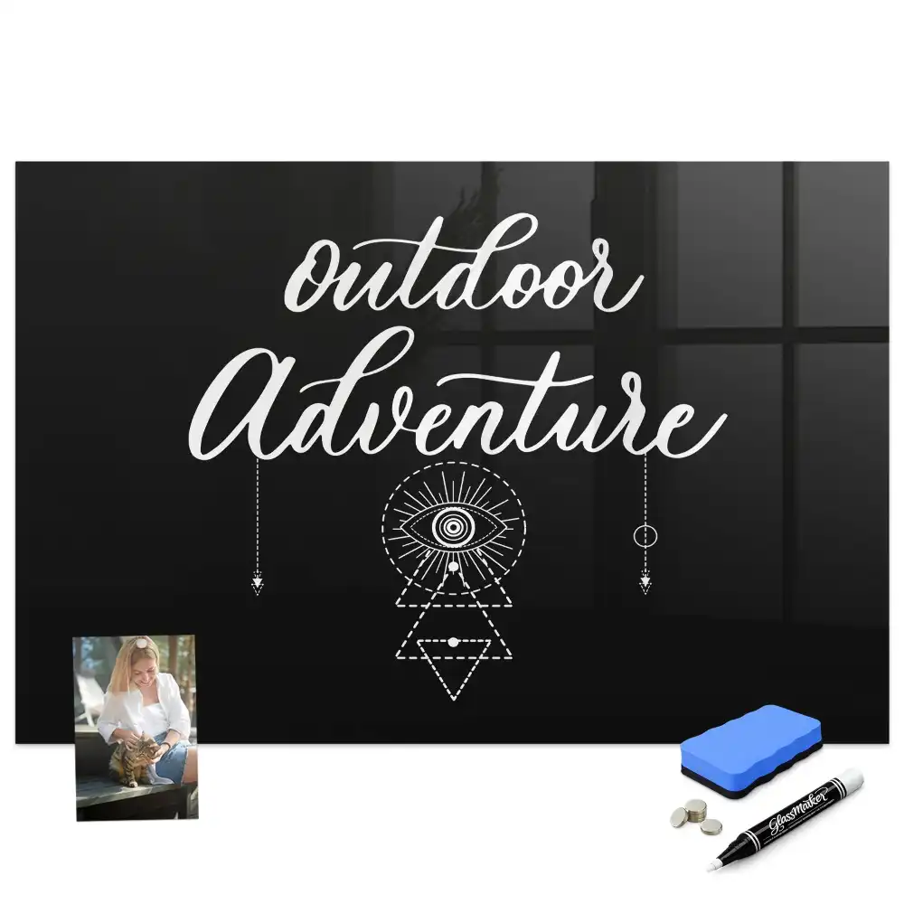 Tableau magnétique pour dessin motif expédition en montagne