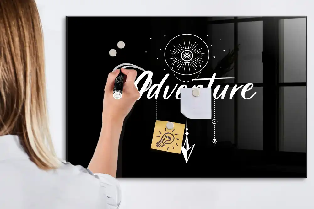 Tableau magnétique de voyage avec feutre