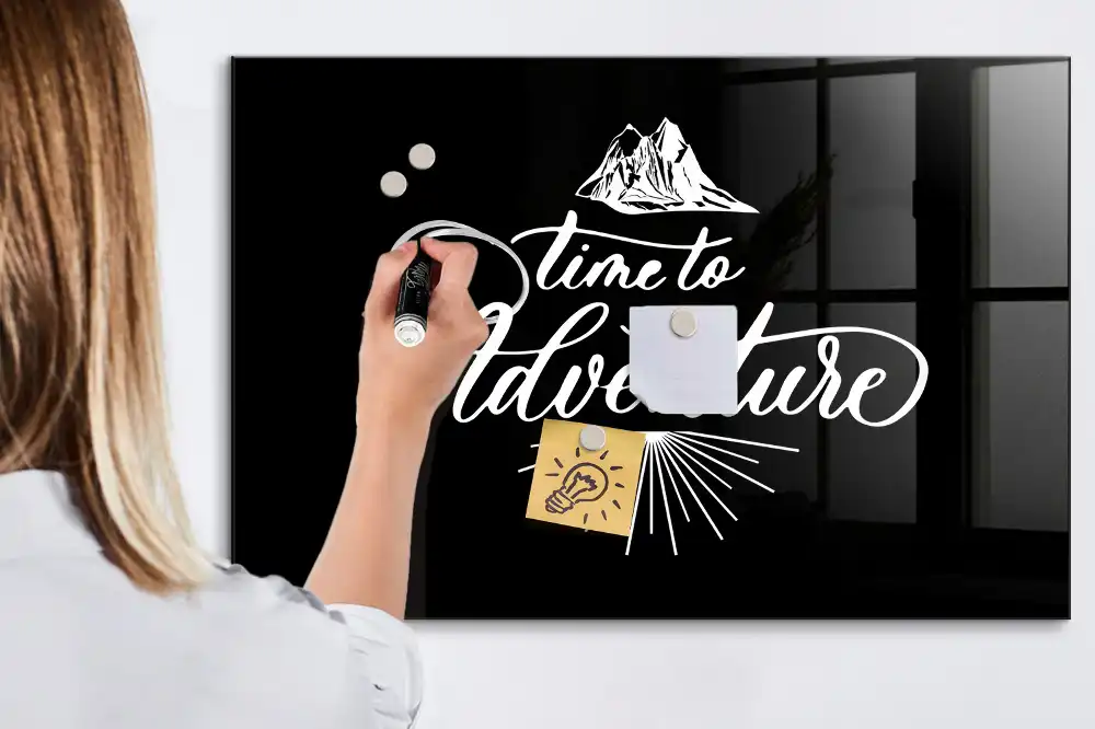 Tableau blanc magnétique effaçable à sec exploration