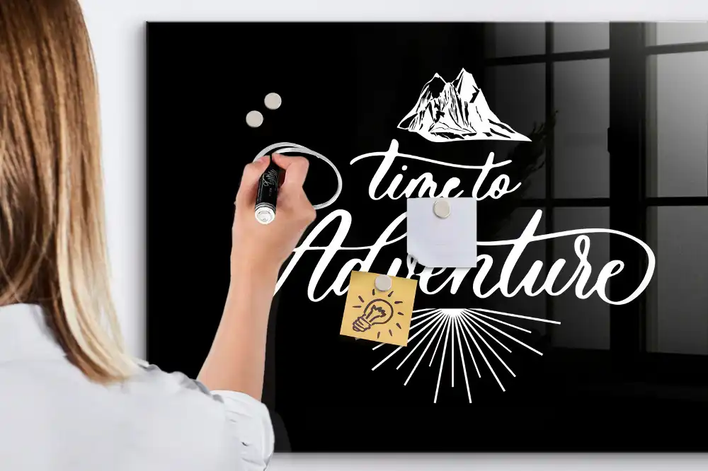 Tableau blanc magnétique effaçable à sec exploration