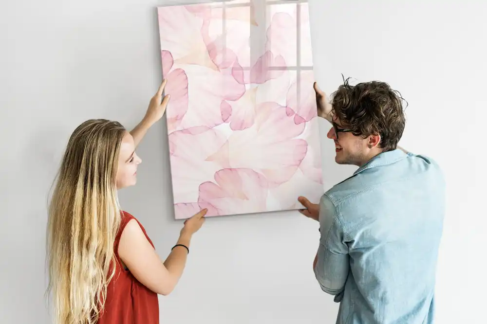 Tableau blanc magnétique effaçable à sec motif paysage pictural