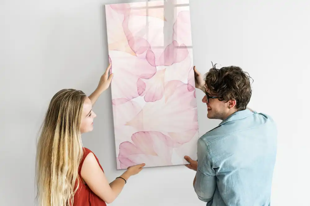 Tableau blanc magnétique effaçable à sec motif paysage pictural