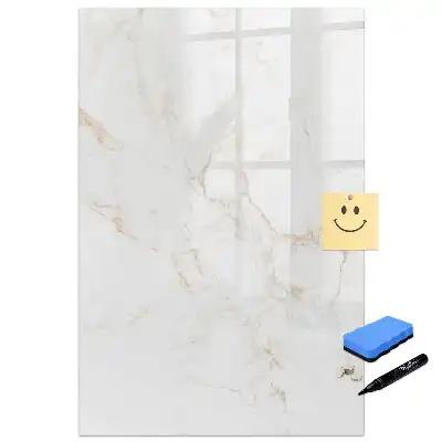 Tableau magnétique avec feutre motif marbre chic