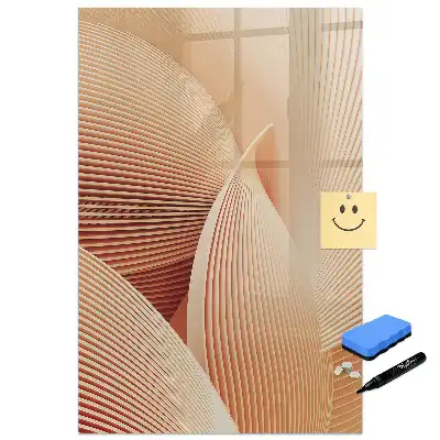 Tableau magnétique pour dessin motif abstrait ondulé