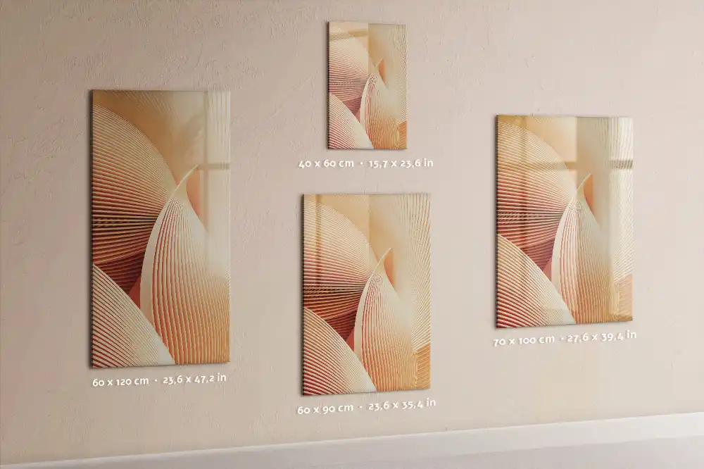 Tableau magnétique pour dessin motif abstrait ondulé