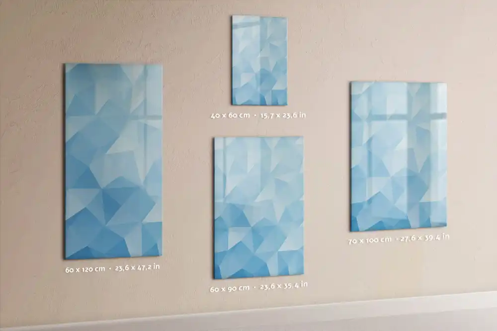 Tableau magnétique avec feutre et mosaïque triangulaire