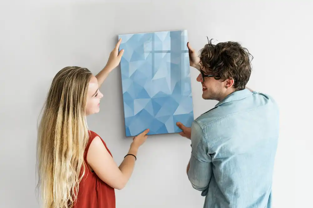 Tableau magnétique avec feutre et mosaïque triangulaire