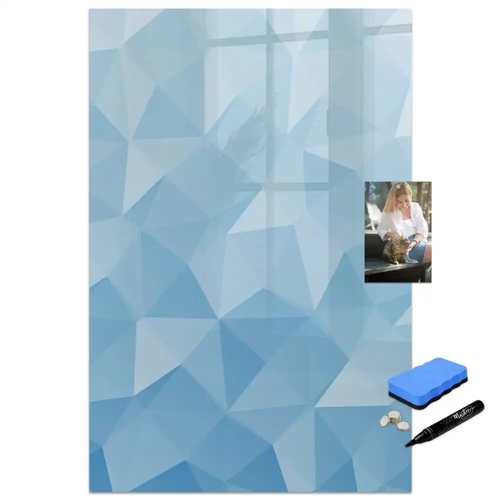 Tableau magnétique avec feutre et mosaïque triangulaire