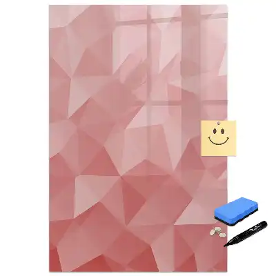Tableau magnétique effaçable à motifs triangles abstraits