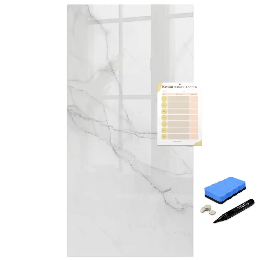 Tableau magnétique effaçable à motif marbre