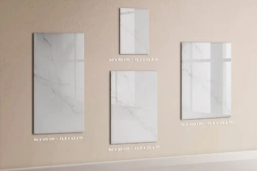 Tableau magnétique effaçable à motif marbre