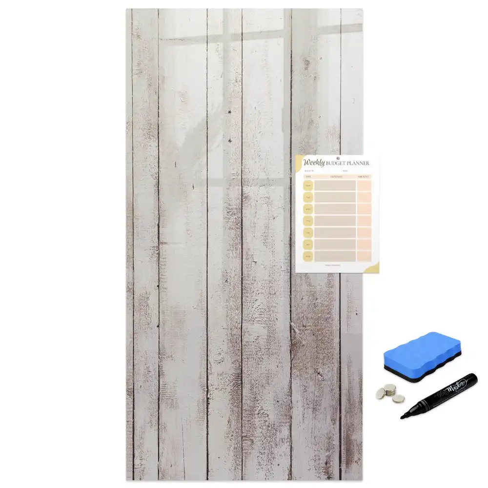Tableau magnétique avec surface en bois naturel