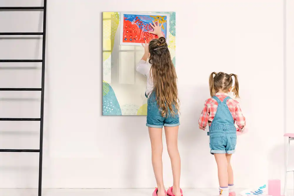 Tableau magnétique décoratif avec feutre