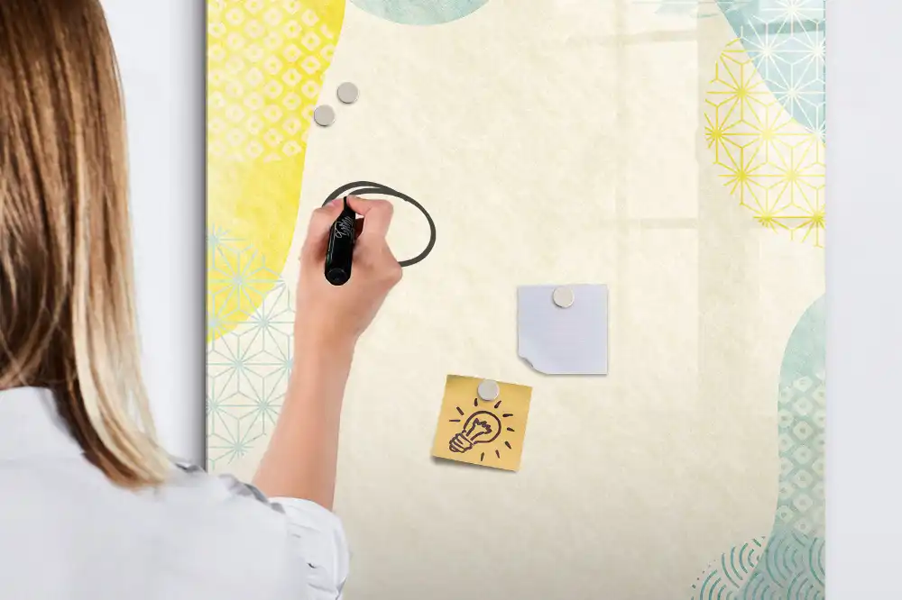 Tableau magnétique décoratif avec feutre