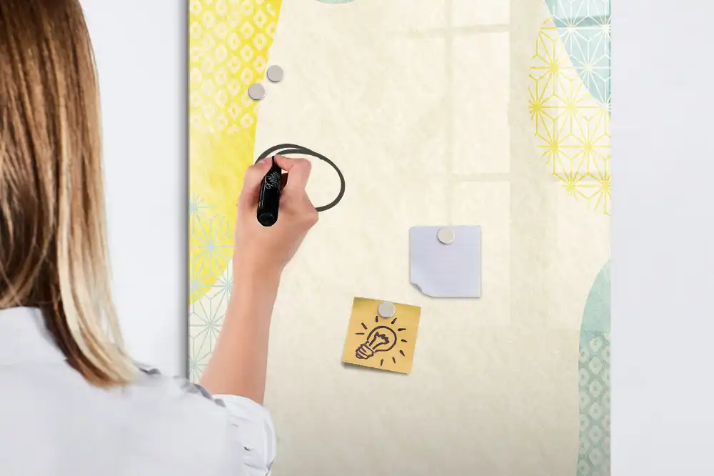 Tableau magnétique décoratif avec feutre
