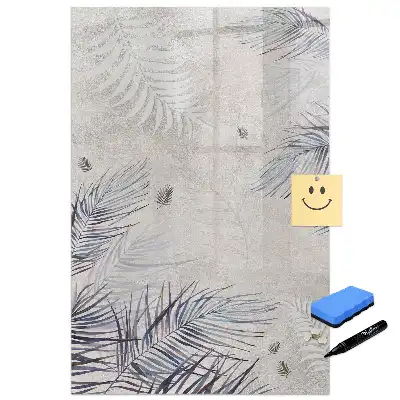 Tableau magnétique pour dessin à motif de feuilles de palmier