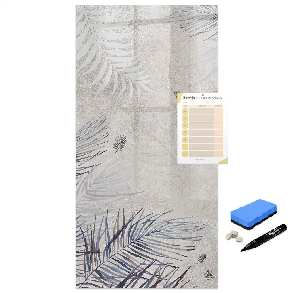 Tableau magnétique pour dessin à motif de feuilles de palmier