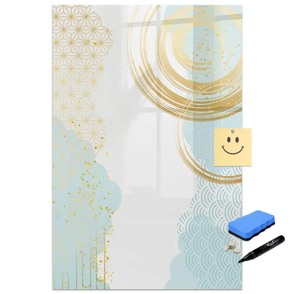 Tableau magnétique décoratif avec motif abstrait