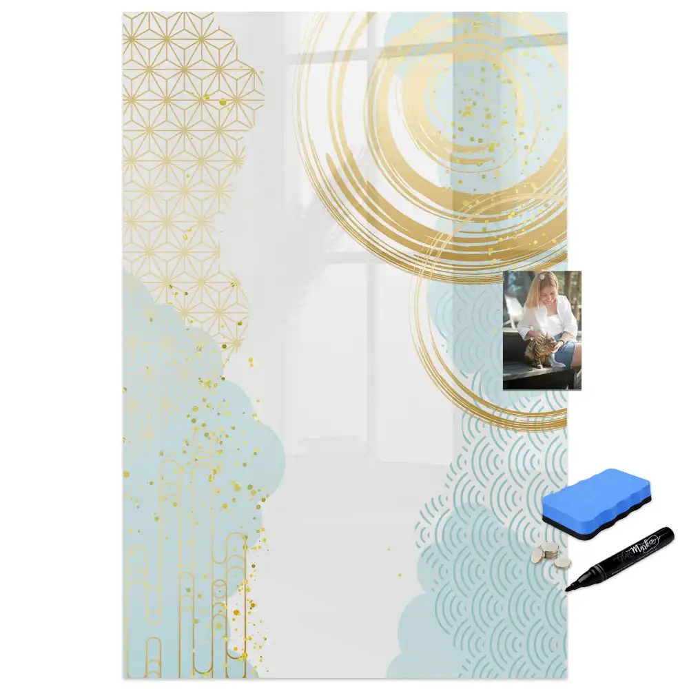Tableau magnétique décoratif avec motif abstrait