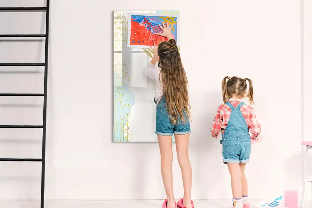 Tableau magnétique décoratif avec motif abstrait