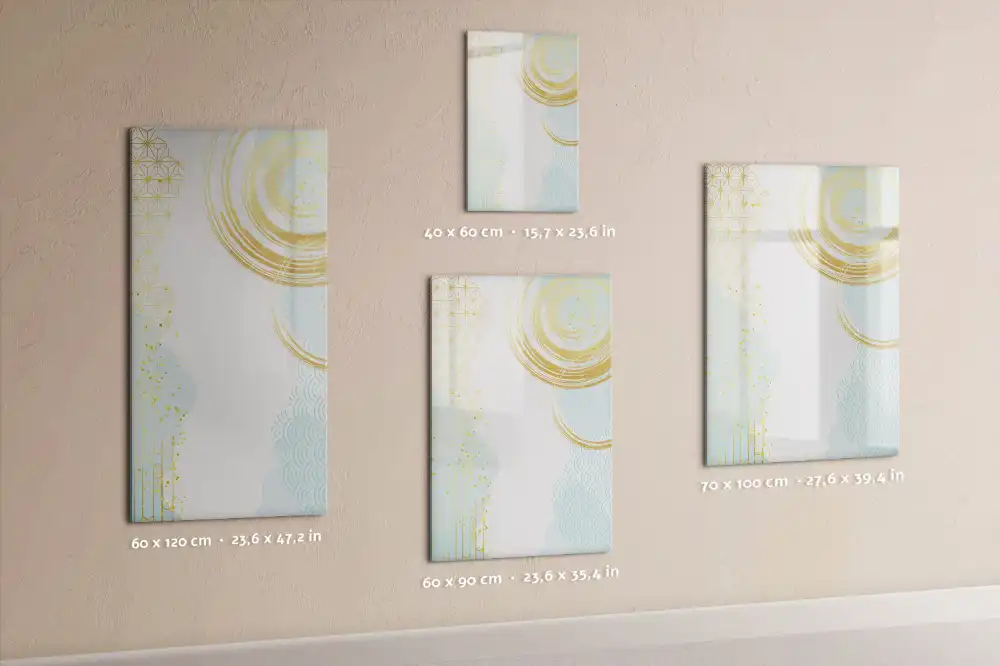 Tableau magnétique décoratif avec motif abstrait