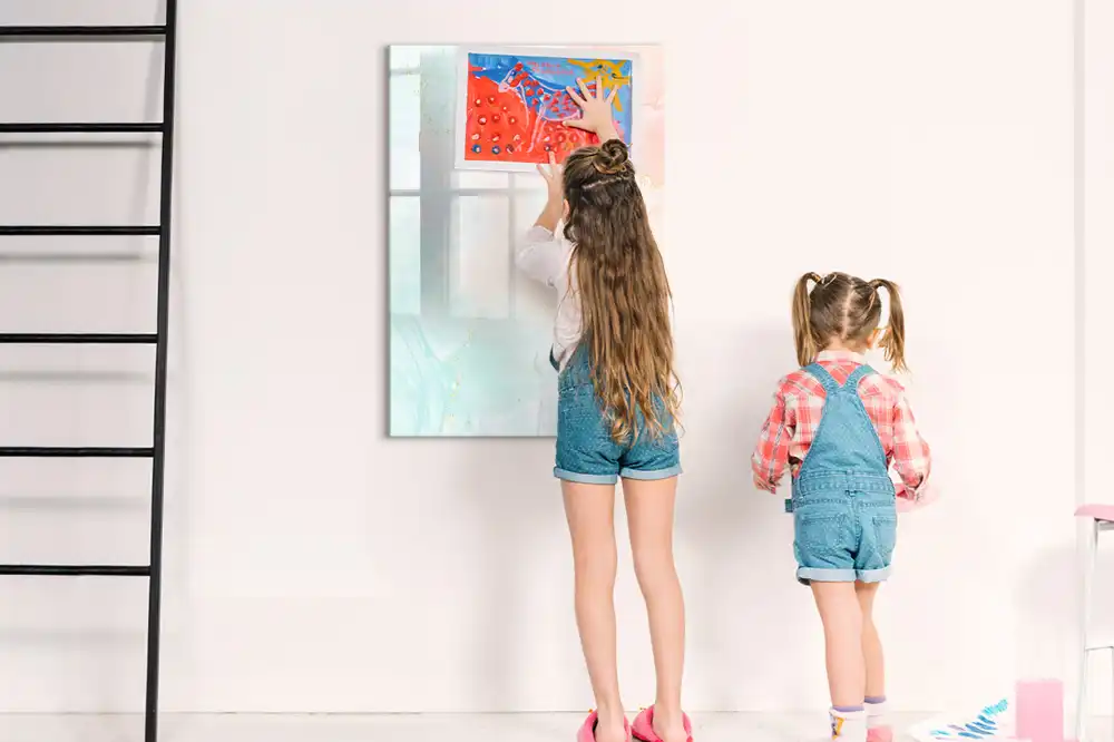Tableau magnétique effaçable composition pastel