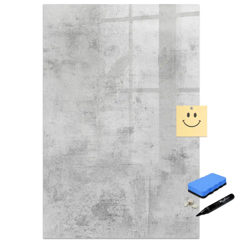 Tableau magnétique avec feutre pour mur en béton