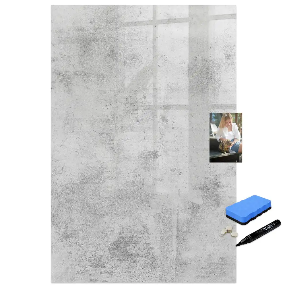 Tableau magnétique avec feutre pour mur en béton
