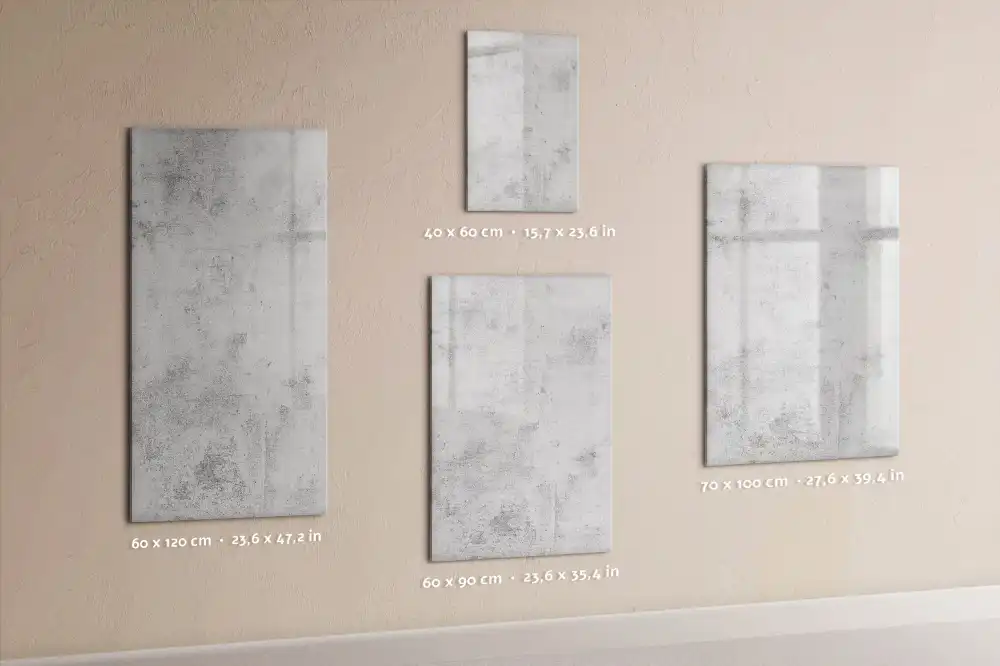 Tableau magnétique avec feutre pour mur en béton