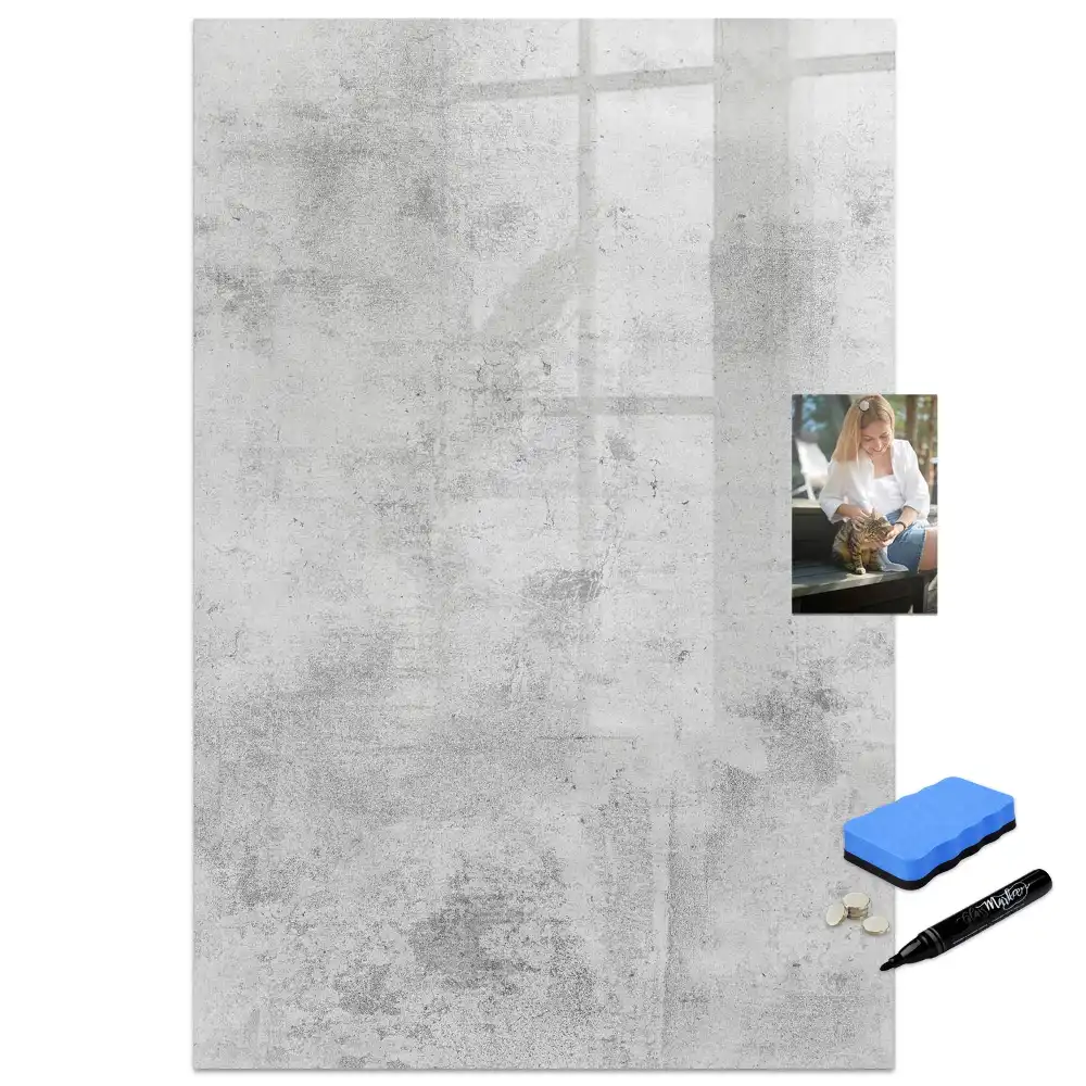 Tableau magnétique avec feutre pour mur en béton