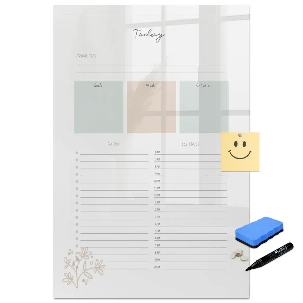 Tableau magnétique planning journalier pour écriture