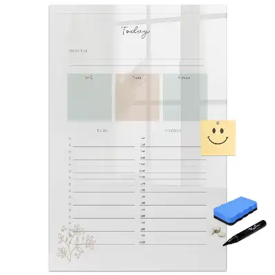 Tableau magnétique planning journalier pour écriture