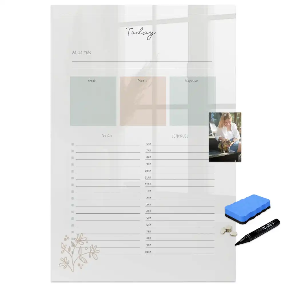 Tableau magnétique planning journalier pour écriture