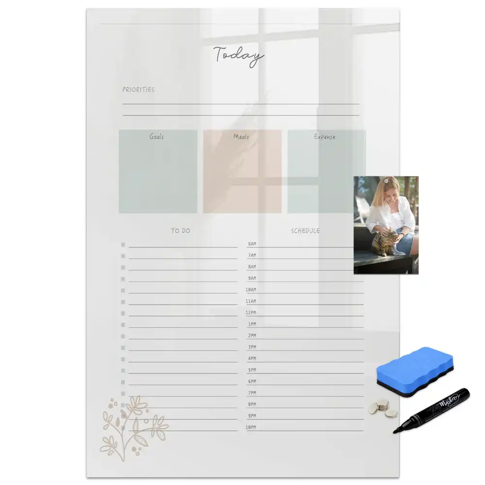 Tableau magnétique planning journalier pour écriture