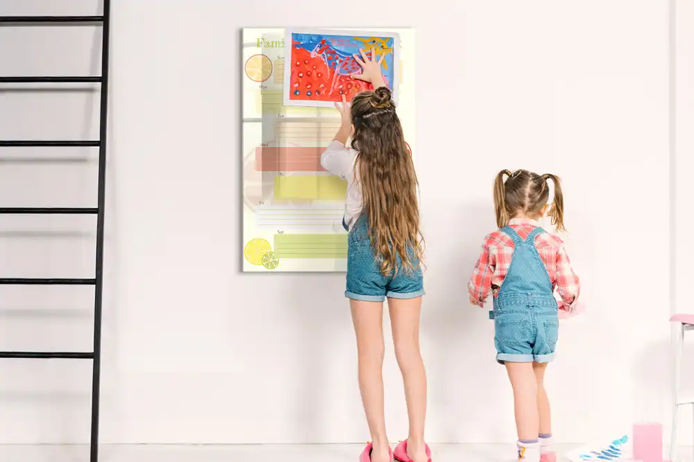 Tableau magnétique effaçable pour planning de menu