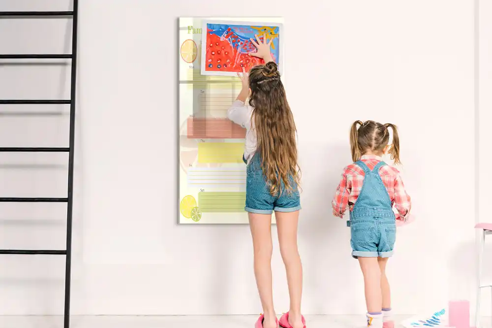 Tableau magnétique effaçable pour planning de menu