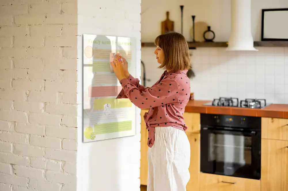 Tableau magnétique effaçable pour planning de menu