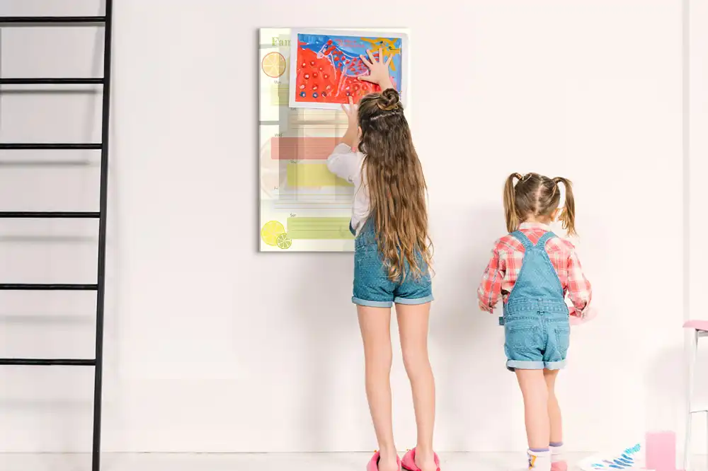Tableau magnétique effaçable pour planning de menu