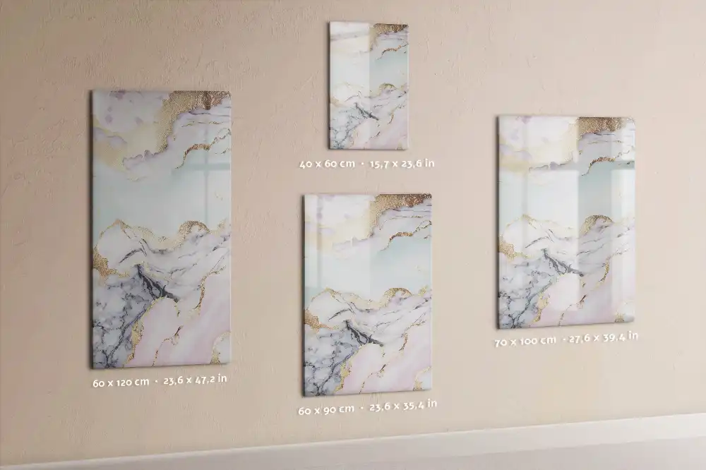 Tableau magnétique avec feutre en marbre naturel