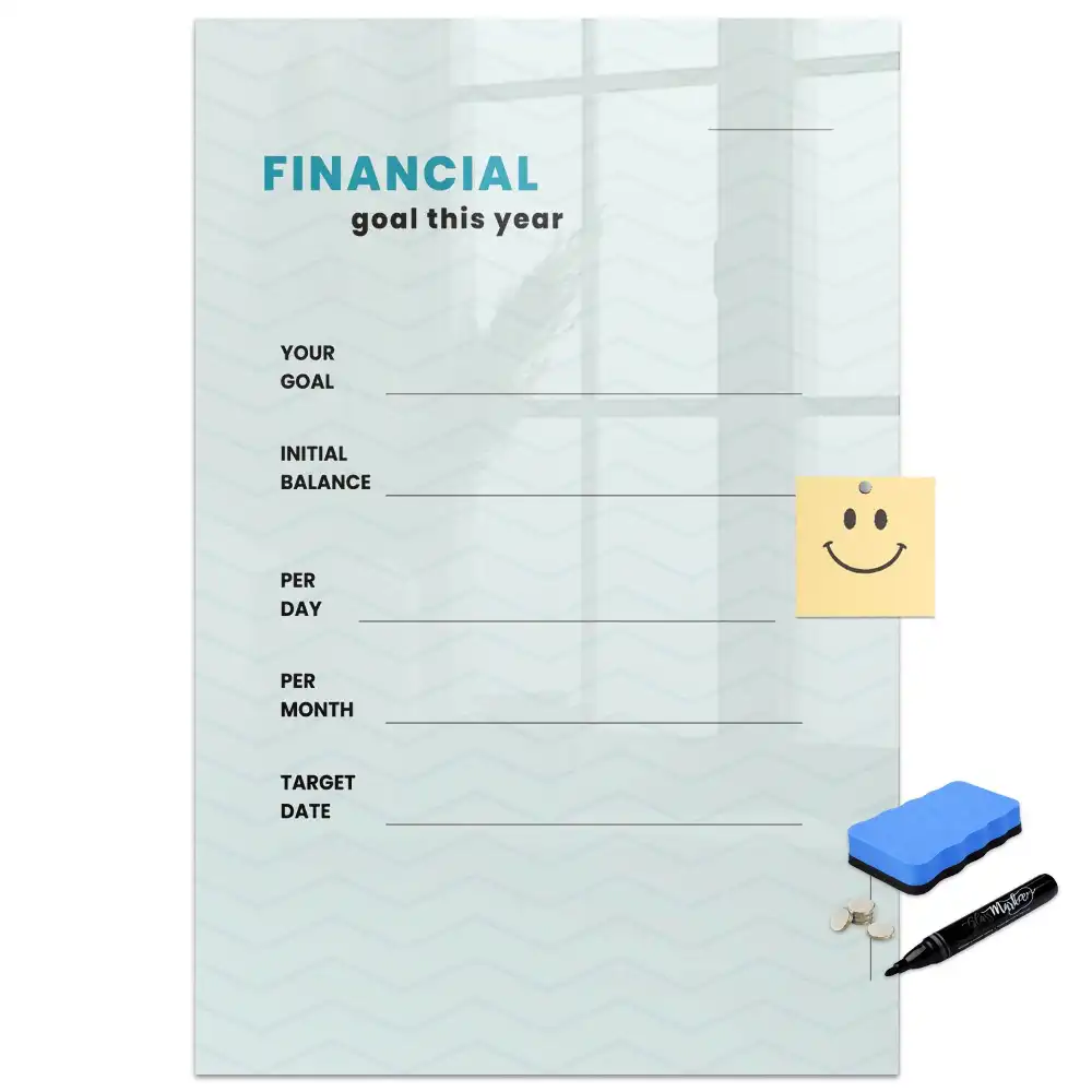 Tableau magnétique pour le suivi du budget familial