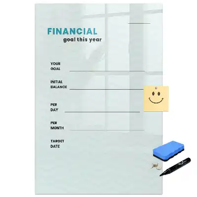 Tableau magnétique pour le suivi du budget familial