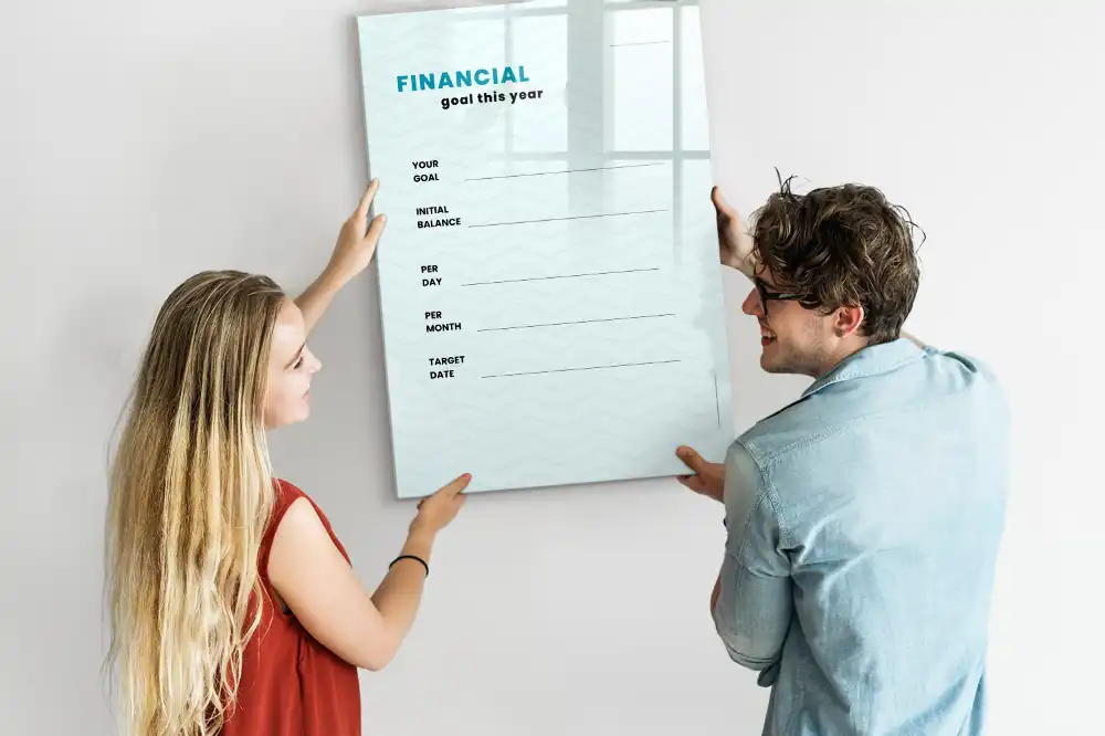 Tableau magnétique pour le suivi du budget familial