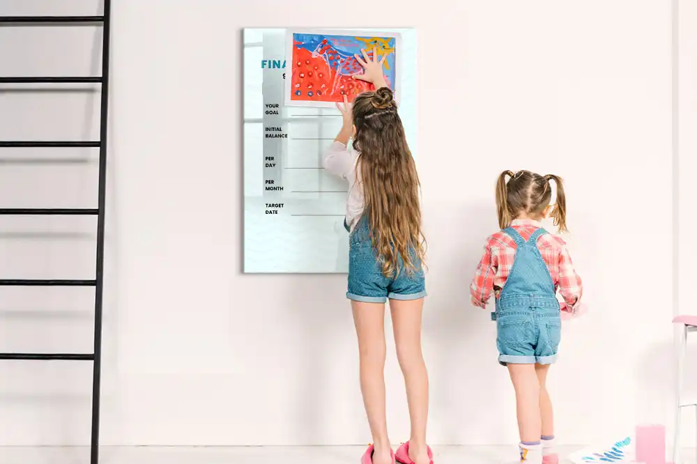 Tableau magnétique pour le suivi du budget familial